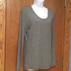Lightweight Knit long sleeved black & grey shirt